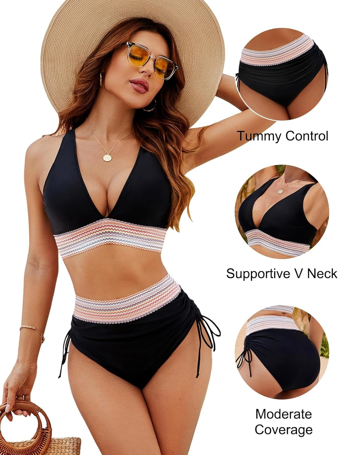 Sophie | High-Waisted Tummy Control Bikini