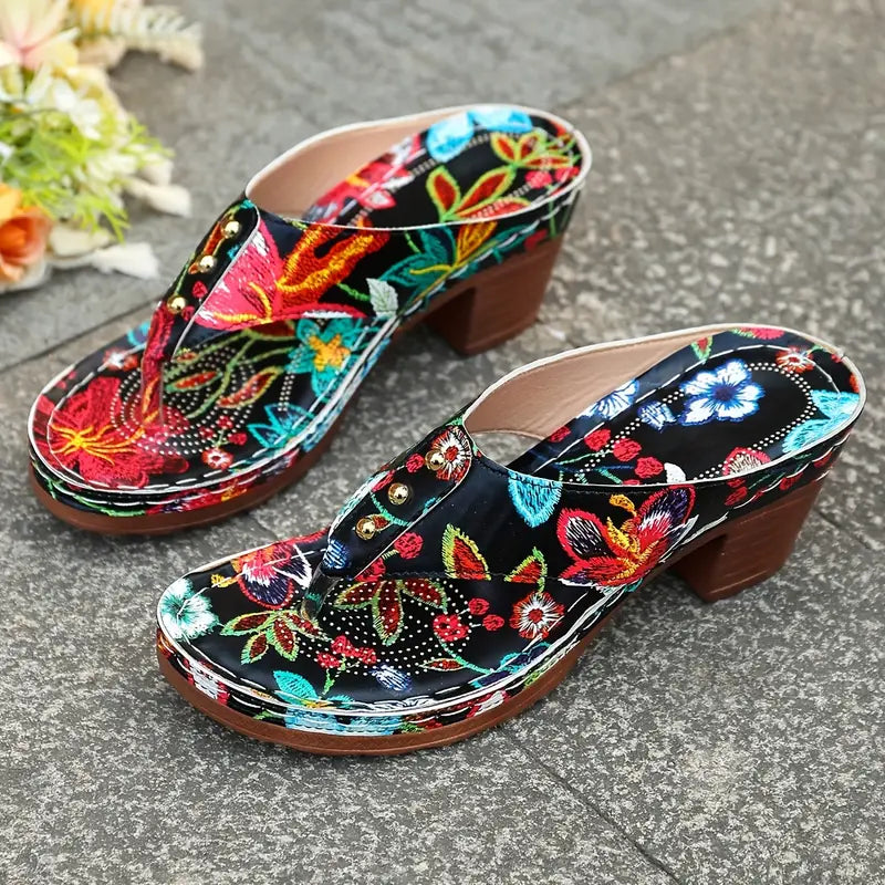 Amara | Orthopedic Floral Sandals
