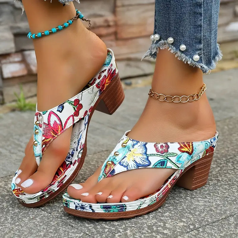 Amara | Orthopedic Floral Sandals