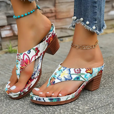 Amara | Orthopedic Floral Sandals
