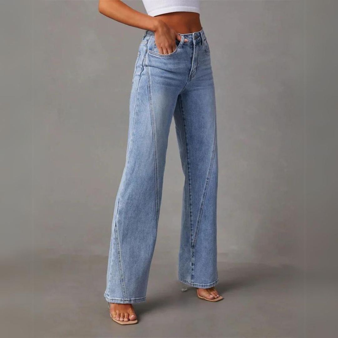 Eviora Luxe | Elegant Flared Jeans