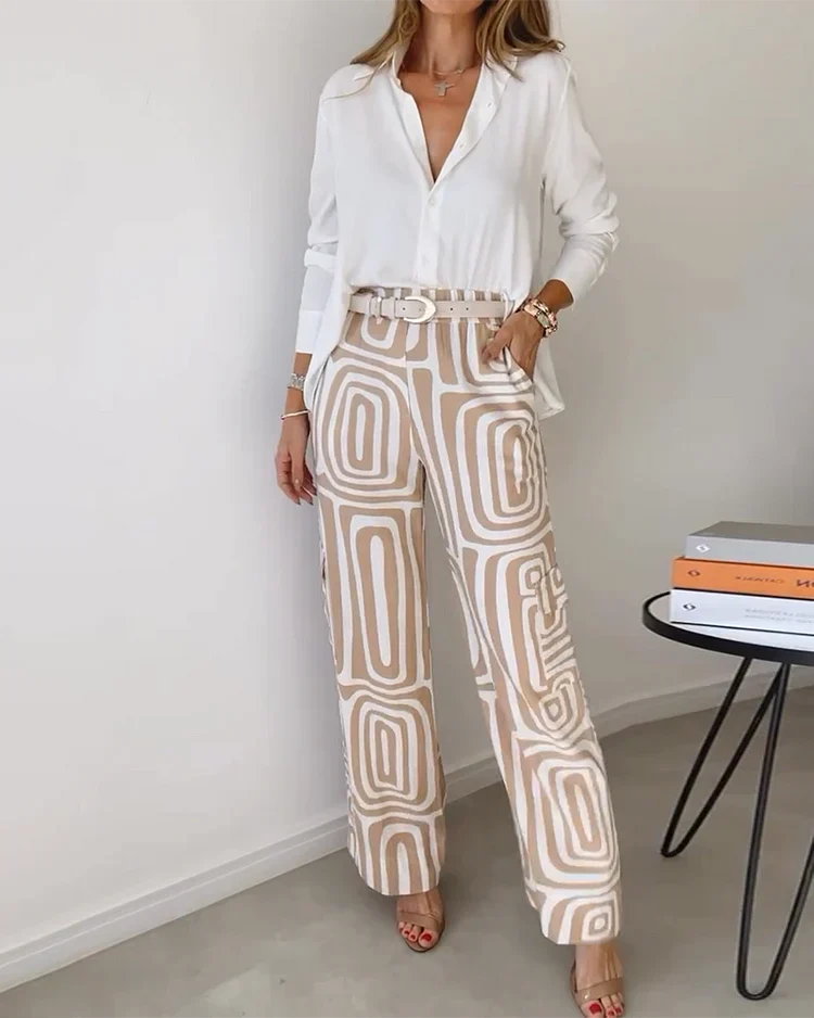 Kelly | Chic Pantalon Set & Includes Blouse