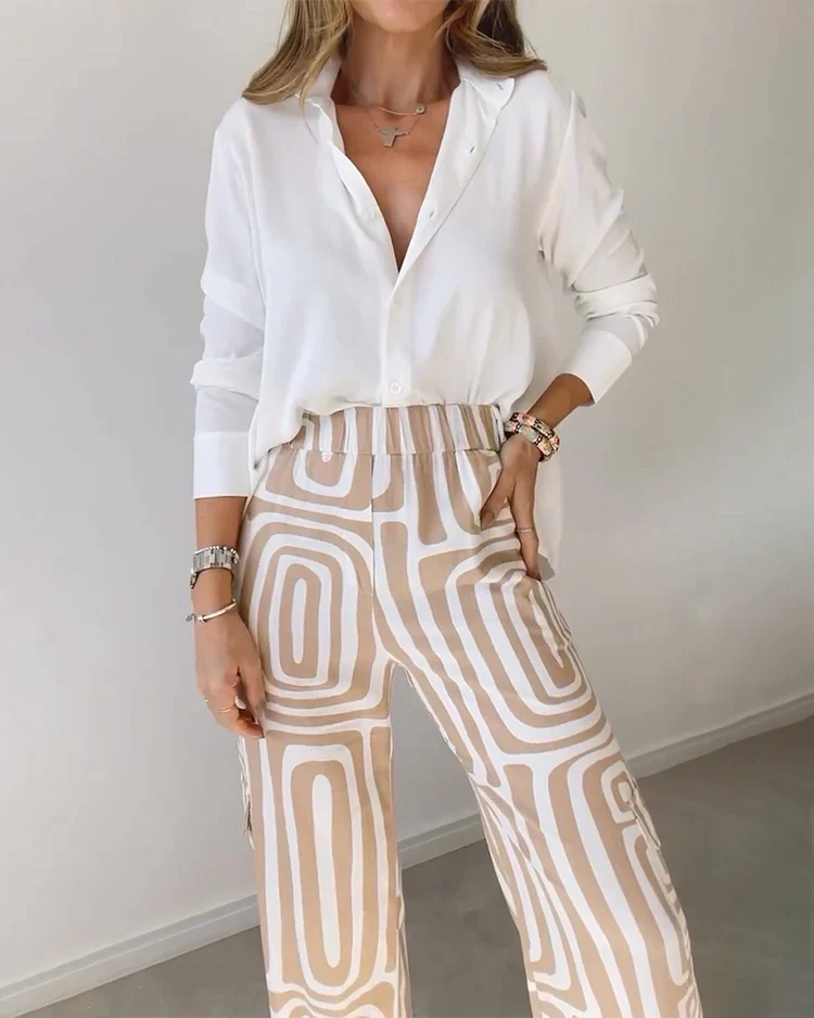 Kelly | Chic Pantalon Set & Includes Blouse