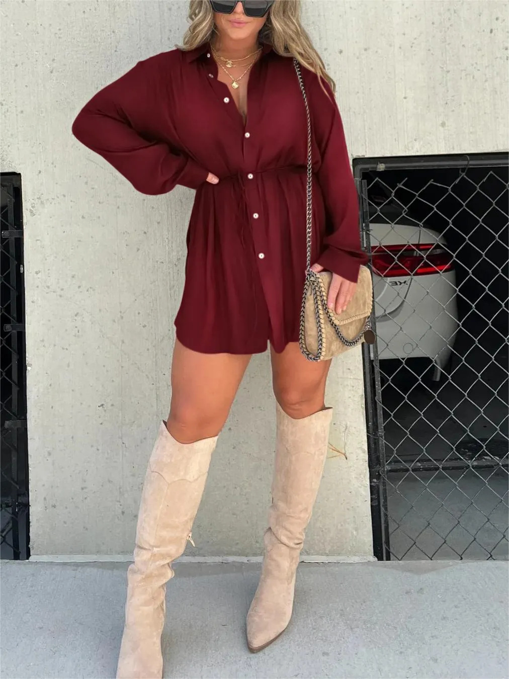 Romy | Trendy Satin Romper Dress