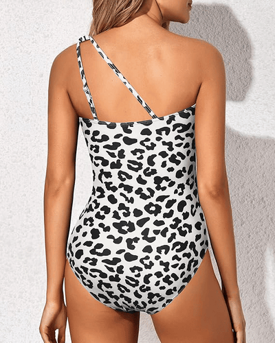 Tummy Control One-Shoulder Swimsuit