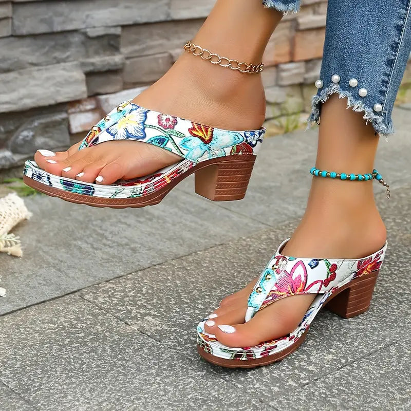 Amara | Orthopedic Floral Sandals