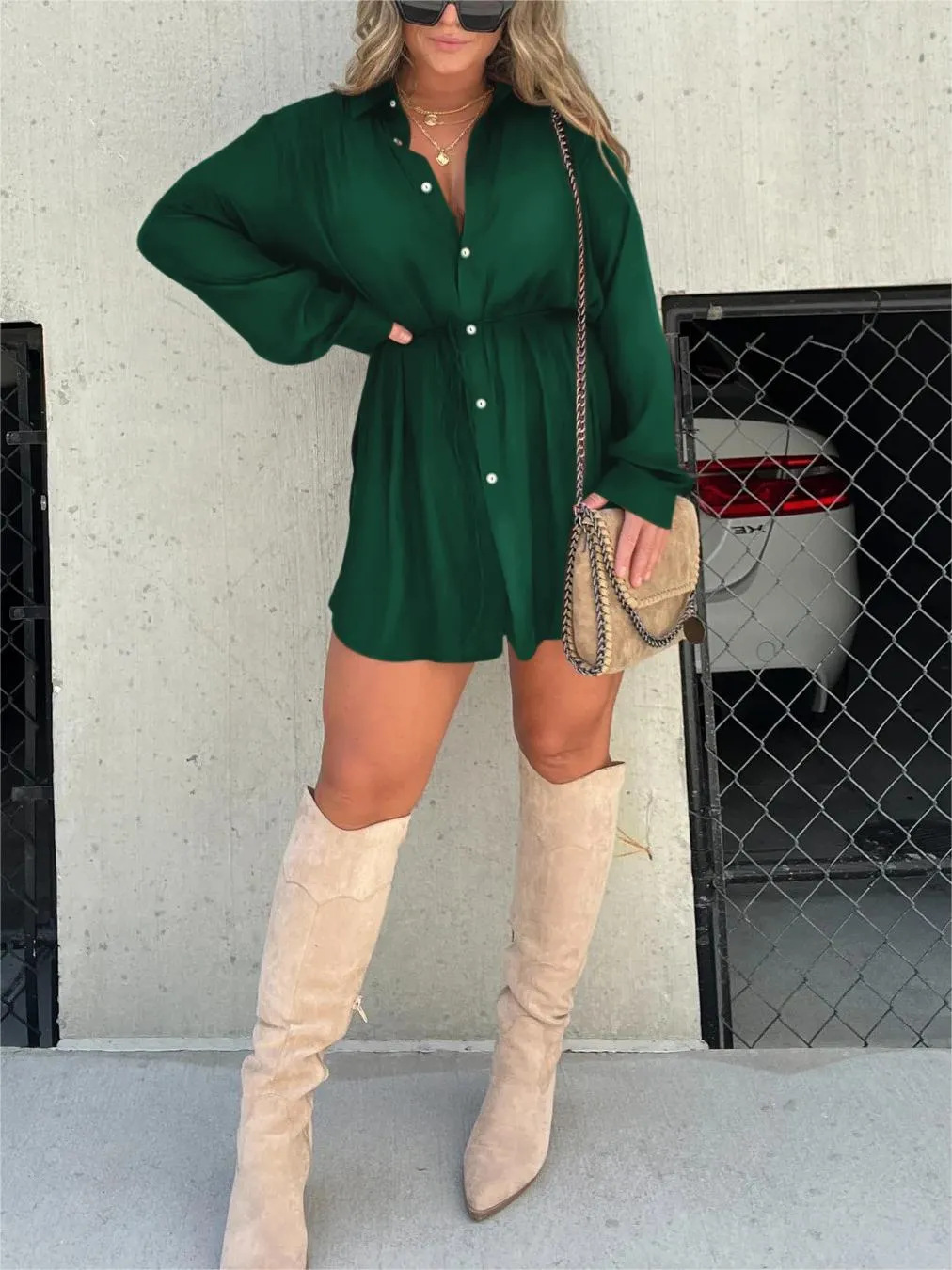 Romy | Trendy Satin Romper Dress