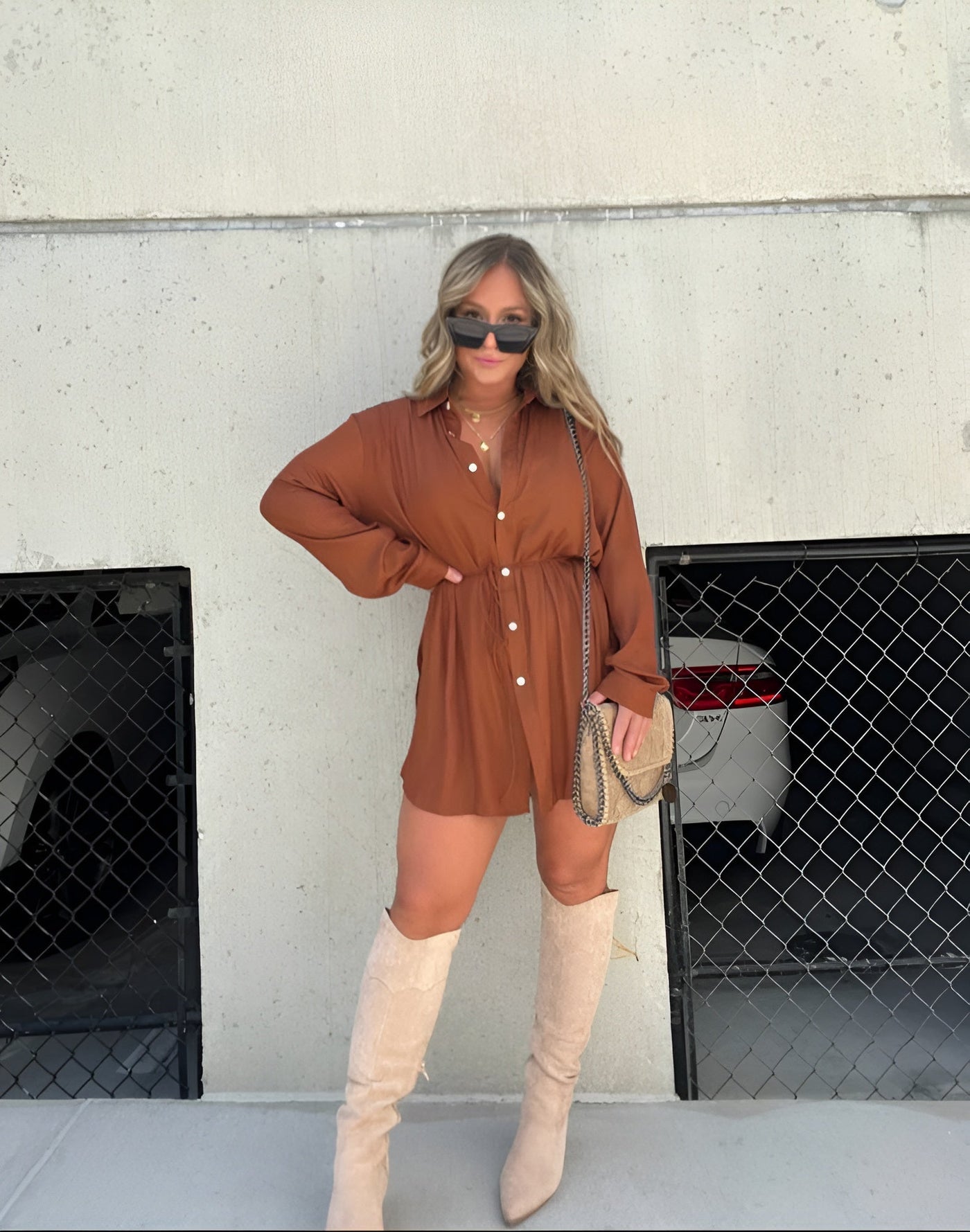 Romy | Trendy Satin Romper Dress