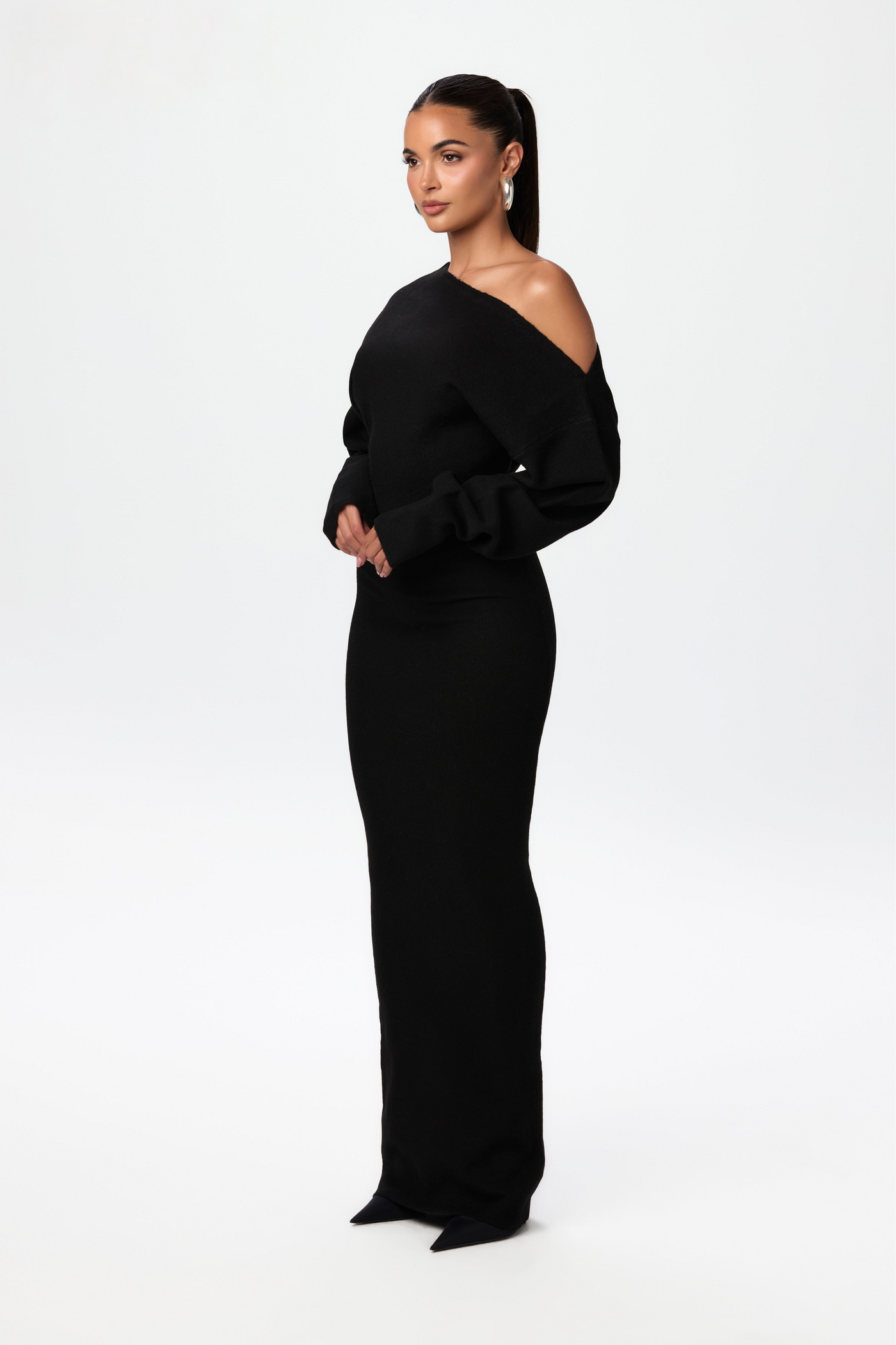 Amelia™ Off Shoulder Sweater Dress