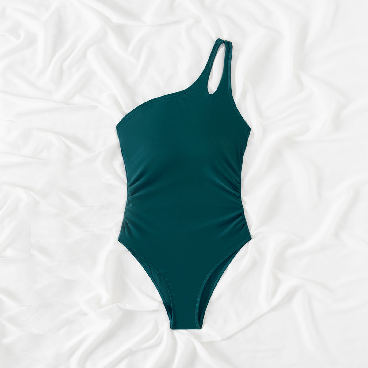 Tummy Control One-Shoulder Swimsuit