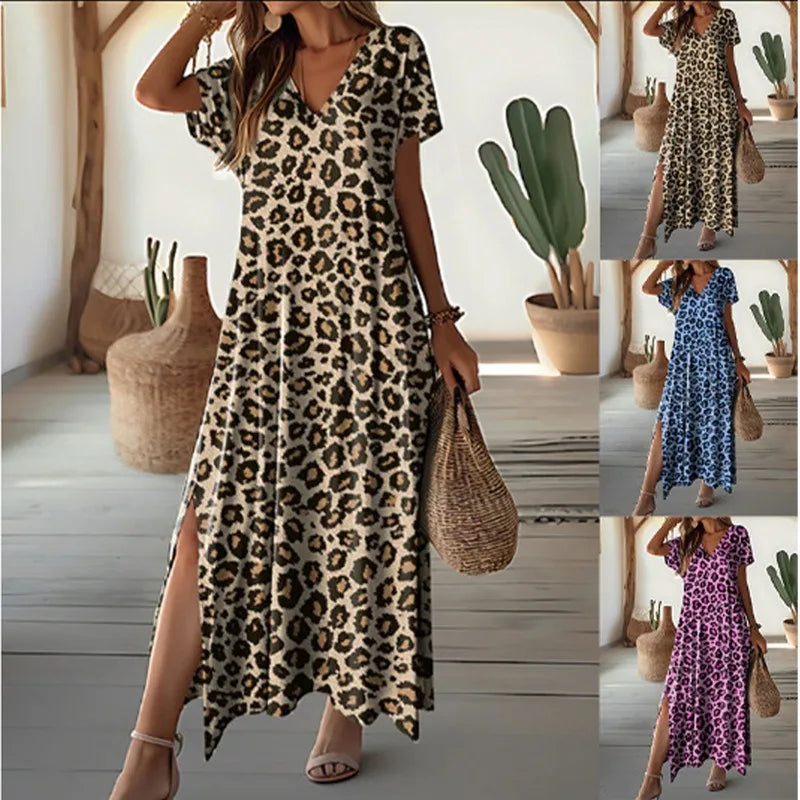Eviora Luxe | Leopard Summer Dress