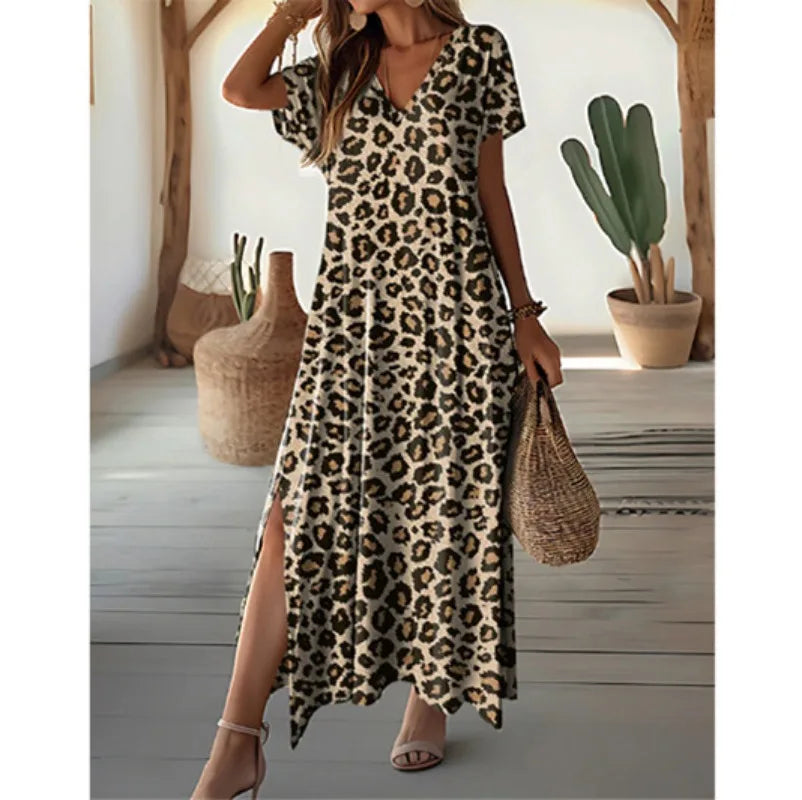 Eviora Luxe | Leopard Summer Dress