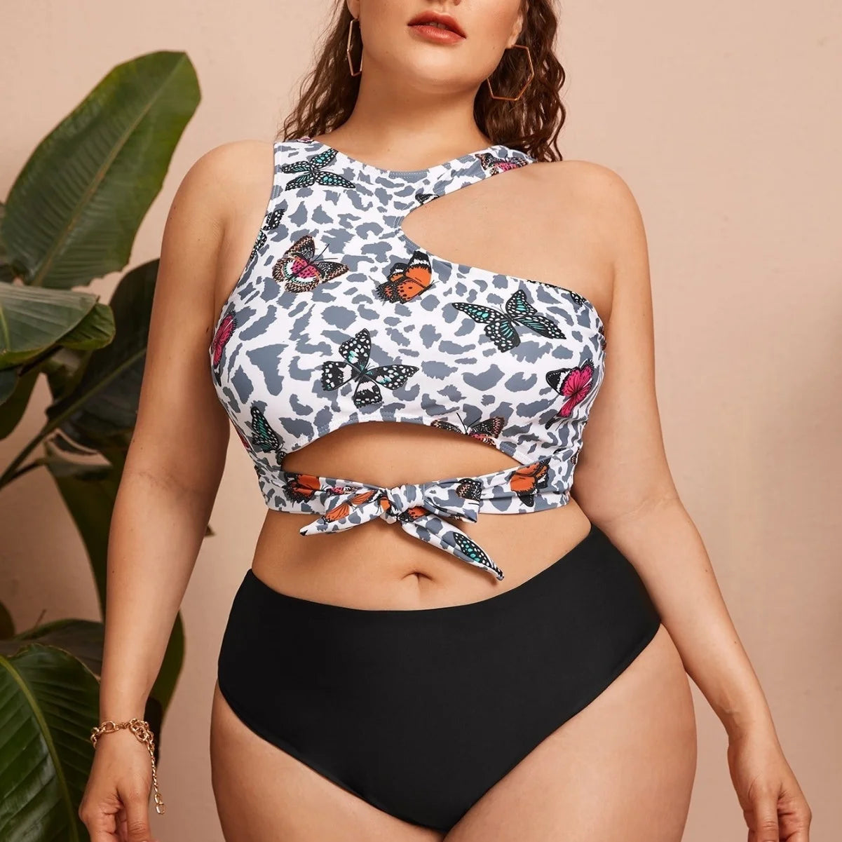 Elena | Plus Size Tummy Control Bikini Set