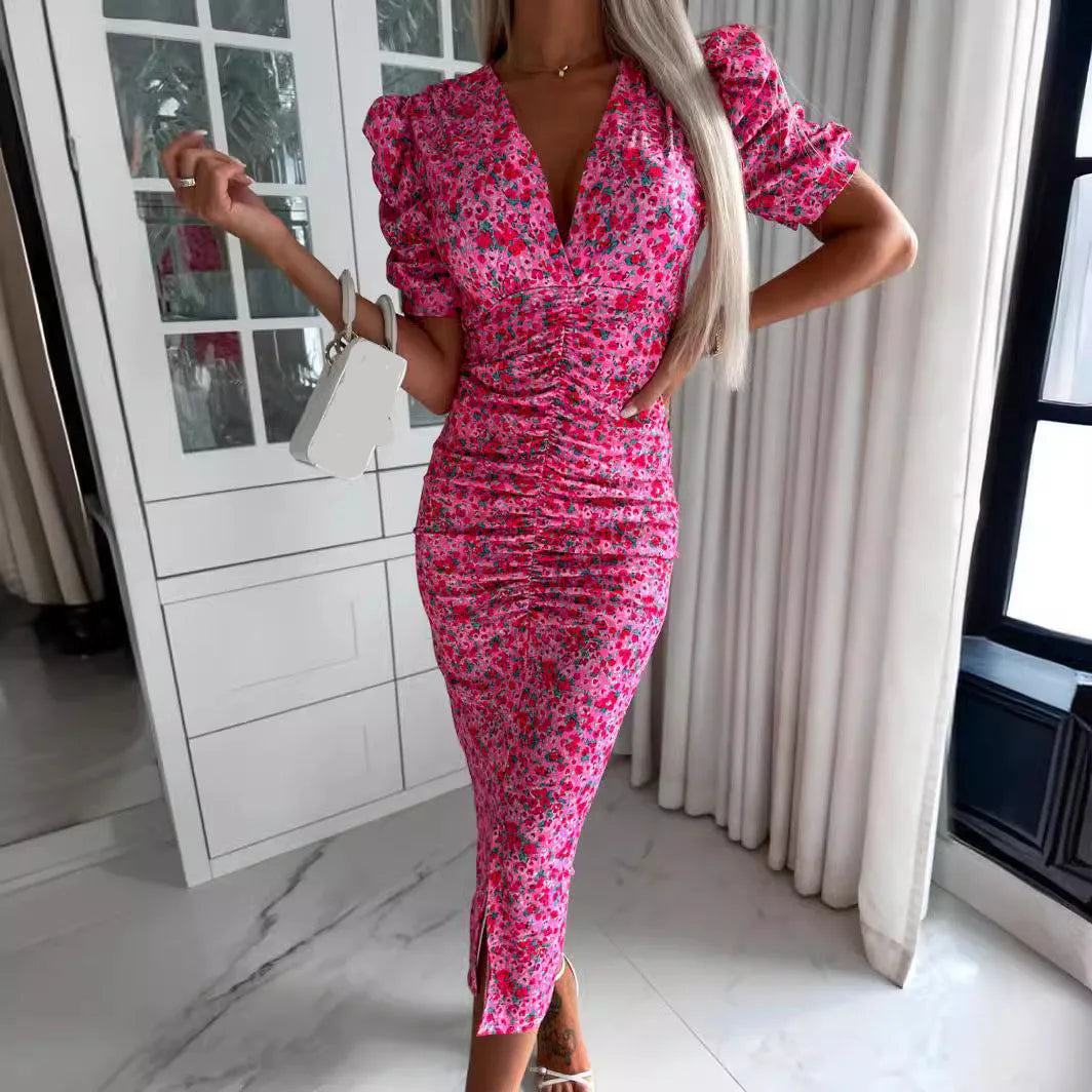 Maya | Boho V-Neck Summer Maxi Dress