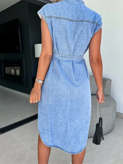 Isabella | Denim Maxi Dress