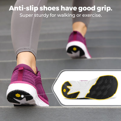 FitVille Wide Toe Box Shoes For Women Breathable Extra Wide Running Shoe Lightweight for Swollen Feet with Cushioned Relief Pain