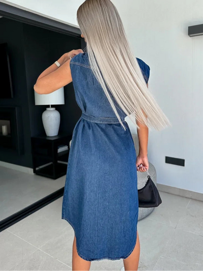 Isabella | Denim Maxi Dress