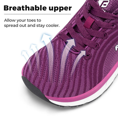 FitVille Wide Toe Box Shoes For Women Breathable Extra Wide Running Shoe Lightweight for Swollen Feet with Cushioned Relief Pain