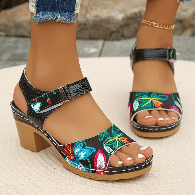Amara | Orthopedic Floral Sandals