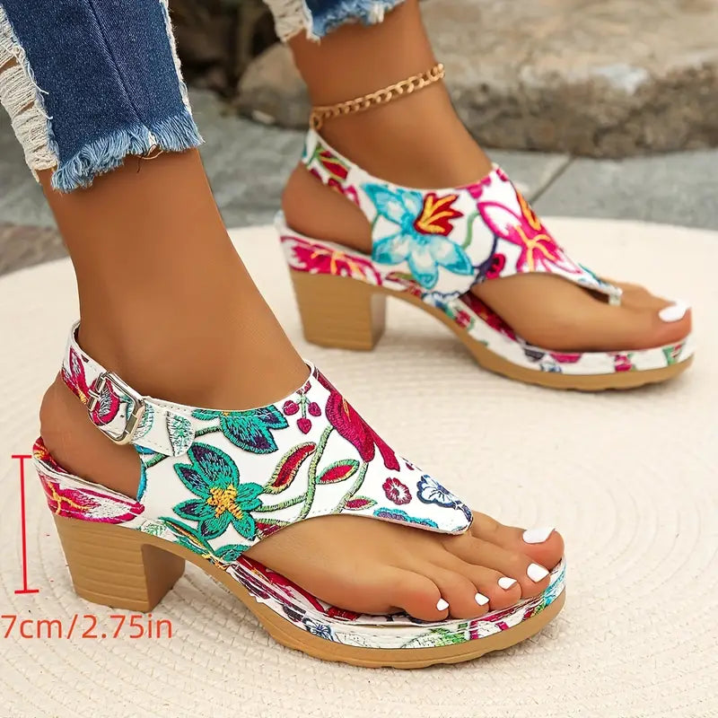 Amara | Orthopedic Floral Sandals