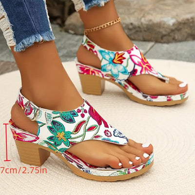 Amara | Orthopedic Floral Sandals