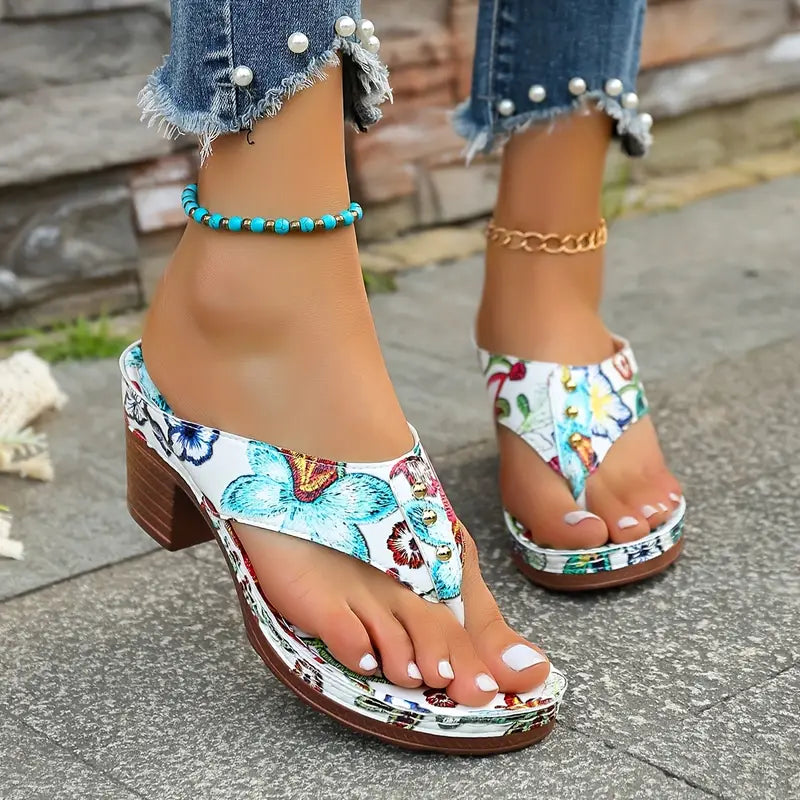 Amara | Orthopedic Floral Sandals