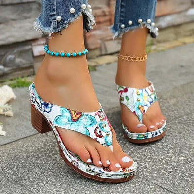 Amara | Orthopedic Floral Sandals