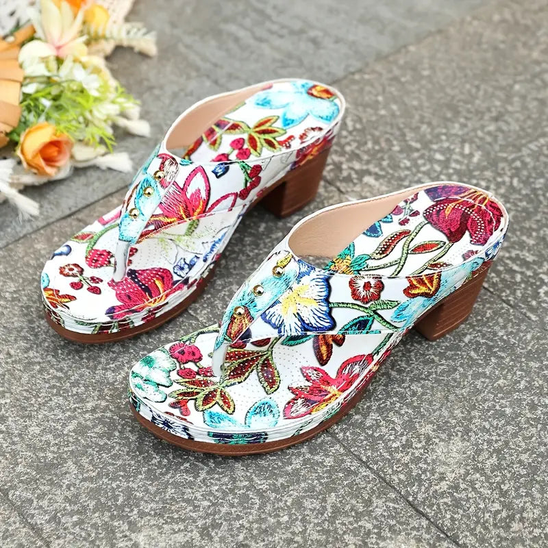 Amara | Orthopedic Floral Sandals