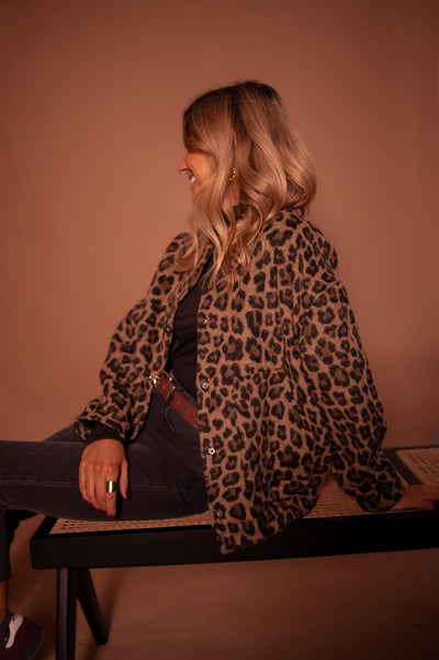 Elle | Trendy Blazer with Leopard Print | 50% OFF